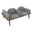 Burocean Ilo - bench - 4 zitplaatsen - textiel, CMHR (Combustion Modified High Resilience)-schuim