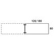 0404000121220-Bureau simple IRIS - L140 cm - Plan suivant - Pieds blanc - plateau Blanc perle--1