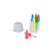 8422593112861-Set de 6 mini surligneurs dans une boîte fleur motif lapin - couleurs variées - format mini--2