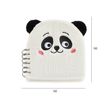 8422593082423-Carnet peluche panda Back2Fun avec visage brodé - format carré 160 pages lignées papier 80 g/m²--1