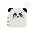 8422593082423-Carnet peluche panda Back2Fun avec visage brodé - format carré 160 pages lignées papier 80 g/m²--3
