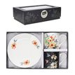 3701763901265-Kiub - Coffret Duo Tasses Café avec Soucoupes - Porcelaine - Collection Bug Art - 26 x 17 x 6.5 cm - Disponible dans différ--0
