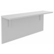 Burocean Ola - Receptionist desk shelf - rechthoekig - parelwit - parelwit basis