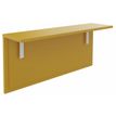 Burocean Ola - Receptionist desk shelf - rechthoekig - currygeel - parelwit basis