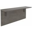 Burocean Ola - Receptionist desk shelf - rechthoekig - grijs eiken - koolstof basis