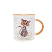 3700572779539-Kiub - Mug bol tasse 320 ml kooks chat mignon porcelaine blanc--0
