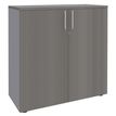 Burocean PRO - Keukenkast - 2 planken - 2 deuren - aluminium, grijs eiken