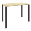 Table Lounge - L140xH105xP60 cm - 4 Pieds carbone - plateau imitation érable