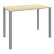 Table Lounge 4 pieds - L140xH105xP80 cm - Pied alu - plateau imitation érable