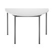 Table modulaire demi-ronde 120 cm - gris clair