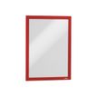 DURABLE DURAFRAME - Documenthouder - voor bevestiging op oppervlak - voor A4 - dubbelzijdig - rood (pak van 2)