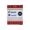 4902505194498-Pilot Namiki IC-100 - Recharge - noir bleuté - 12 pièces-Front-0