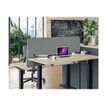 3253310545991-Écran de séparation acoustique pour bureau (sans support de fixation) - L160 x h40 cm - gri-Left-angle-1