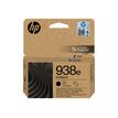 196548611317-HP 938e EvoMore - Noir - cartouche d'encre orginale -Front-0