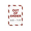4005546406596-Durable Duraframe Magnetic Security - Cadre d'affichage magnétique bicolore - A4 - rouge/blanc-Front-4