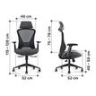 0404051891172-OfficePro Designer - Fauteuil de bureau - accoudoirs - noir, bleu-Multi-angle-1