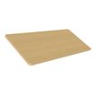 2012349454565-Bureau EVIDENCE - 160 cm - Pieds blancs - Plateau imitation chêne clair-Left-angle-3