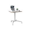 4002432138395-Leitz Ergo Small - Bureau assis/debout - reglage manuel - blanc-Left-angle-1