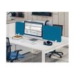 3253310545915-Écran de séparation acoustique pour bureau (sans support de fixation) - L120 x h40 cm - bl-Right-angle-1