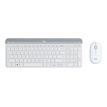 5099206086555-Logitech Slim Wireless Combo MK470 - Ensemble clavier et souris - blanc cassé-Front-3