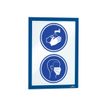 4005546405209-Durable Duraframe - 2 Cadres d'affichage adhésif - A4 - bleu-Left-angle-4