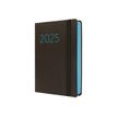 8422952382201-Finocam Flexi Lisa - Agenda - 2025 - 1 jour par page - F4 - 118 x 168 mm - noir - polyuréth-Right-angle-0