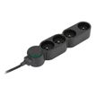 3545411896561-zenitech Home Green - Multiprises avec 4 prises 16A + interupteur -  3680 Watt - 1.5 m cordon-Left-angle-1
