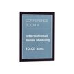 4005546405667-Durable Duraframe Magnetic - 5 Cadres d'affichage magnétiques - A4 - noir - pour surfaces métall-Front-4