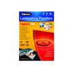 077511530722-Fellowes Laminating - Pochettes à plastifier - 125 micron - 111 x 154 mm-Front-0
