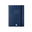 8422952386360-Finocam Opaque - Agenda - 2025 - semainier - reliure à spirale - E10 - 155 x 212 mm - bleu - poly-Front-0