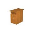 Caisson hauteur bureau Trend - L43xP80xH72 cm - 2 tiroirs dont 1 DS + 1 niche - imitation frêne Toscan