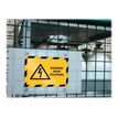 4005546406572-Durable Duraframe Magnetic Security - Cadre d'affichage magnétique bicolore - A4 - jaune/noi-Left-angle-7