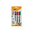 3086120020040-BIC Marking 2000 ECOlutions - Pack de 4 marqueurs permanents - pointe ogive - couleurs assorties-Front-0
