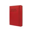 8422952382126-Finocam Flexi Lisa - Agenda - 2025 - 1 jour par page - FA5 - A5 (148 x 210 mm) - rouge - pol-Right-angle-0