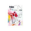 3329689754101-Clairefontaine PaintON - Bloc encollé - A4 - 24 feuilles - blanc, gris, noir, naturel, denim-Front-0