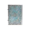 9781439725597-Paperblanks Silver Filigree Collection Maya Blue Grande - Journal - reliure piquée - 210 x 300 mm - 2-Back-0