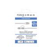3571211530794-Force Power Lite - Câble USB - 24 pin USB-C (M) pour Lightning, 24 pin USB-C (M) - 3 A - 1.2 m - Prise en charge de Power Delivery, câble ren-Front-2