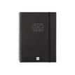 8422952386322-Finocam Opaque - Agenda - 2025 - semainier - reliure à spirale - E10 - 155 x 212 mm - noir - poly-Front-0