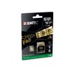 3126170173843-EMTEC SpeedIN' PRO - Carte mémoire flash (adaptateur SD inclus(e)) - 512 Go - A2 / Video Class V30 / UHS-I U3 / Class-Left-angle-1