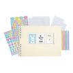 3130630168072-Exacompta ScrapAddict - Carnet de notes - reliure à anneaux métalliques - 320 x 220 mm - 50 pages - papier blanc - pastel yellow cover - cart-Front-0