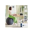 4002432134793-Leitz Ergo Active - Chaise à billes - ergonomique - housse en tissu - gris foncé-Front-12