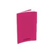 Conquérant Classique - Cahier polypro 17 x 22 cm - 48 pages - grands carreaux (Seyes) - rose