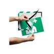 4005546406589-Durable Duraframe Magnetic Security - Cadre d'affichage magnétique bicolore - A4 - vert/blanc-Front-11