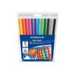 STAEDTLER Noris Club 325 - Pen met vezelpunt - niet permanent - verschillende kleuren - 1 mm - pak van 12