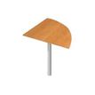 Angle de liaison à 90° pour Bureau Trend - pied alu - plateau imitation chêne