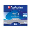 0023942437482-Verbatim - 5 x BD-R DL - 50 Go 6x - boîtier CD-Front-0