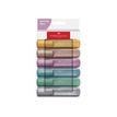 Faber-Castell Metallic - Pack de 6 surligneurs - couleurs assorties - encre à l'eau - 1-5 mm 