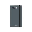 3664447206011-Oberthur Néo Flex 16 Pocket - Agenda - semainier - 89 x 165 mm - papier blanc - couverture grise -Front-0