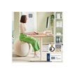 4002432134762-Leitz Ergo Active - Chaise à billes - ergonomique - housse en tissu - gris-Front-10