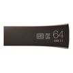 Samsung BAR Plus MUF-64BE4 - Clé USB 64 Go - USB 3.1 Gen 1 - gris
